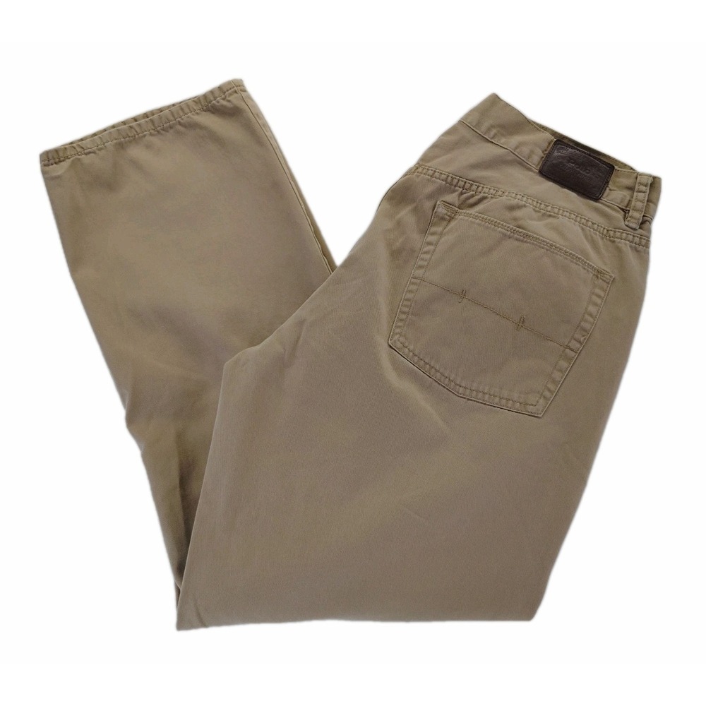 Polo Ralph Lauren 650 Straight Brown Pants Mens 36x30 Cotton Twill